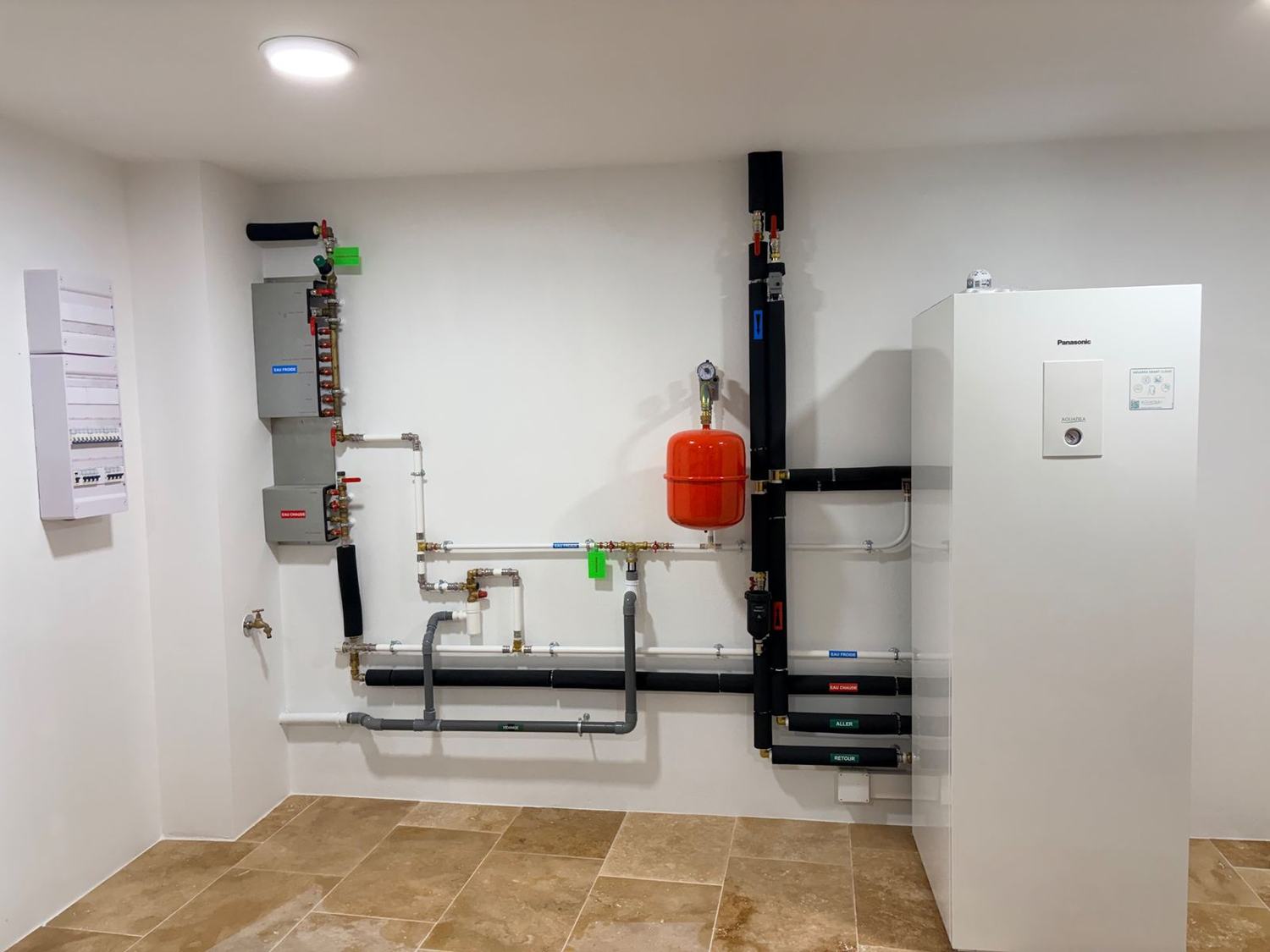 Installation de chauffage : pompe à chaleur et réseau hydraulique